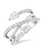 LysIonZen LinOnIs 14K White Gold Diamond Ring