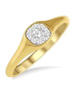 Shine Bright AeRaLin LinOraSol 14K White Gold Diamond Ring