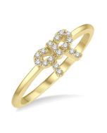 Stackable Bow Petite Diamond Fashion Ring