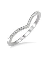 Stackable Chevron Petite Diamond Fashion Ring