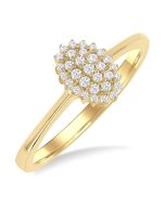 IsAeAe VerCaVio 14K Yellow Gold Diamond Ring