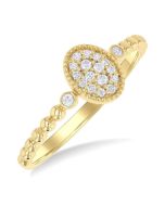 IsAeOn VioOnCa 14K Yellow Gold Diamond Ring