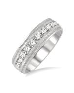 Channel Set Men's Diamond Band