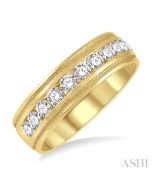 Channel Set Men's Diamond Band