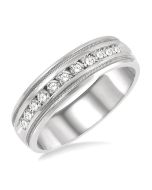 Channel Set Men's Diamond Band