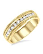 Channel Set Men's Diamond Band