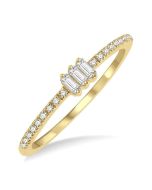 Rainbow Silhouette Diamond Ring