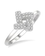 LinAeAe 14K White Gold Diamond Ring