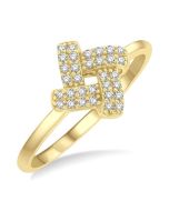 LinLysIon 14K Yellow Gold Diamond Ring