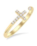 AeLysVer 14K Yellow Gold Diamond Ring