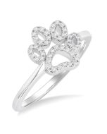 LuxLuxRa SolLoIs 14K White Gold Diamond Ring
