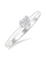 VioElAe VioElOn 14K White Gold Diamond Ring