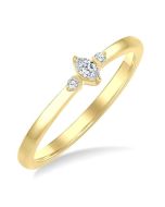 IsLuxIon 14K Yellow Gold Diamond Ring