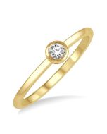 XeCaIs VerLux 14K Yellow Gold Diamond Ring