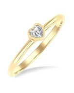 LuxVioLin 14K Yellow Gold Diamond Ring