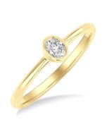 CaIsOn 14K Yellow Gold Diamond Ring