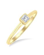 AeLuxLys 14K Yellow Gold Diamond Ring