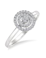 VioLoCa VelLuxLux 14K White Gold Diamond Ring