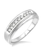 Channel Set Men's Diamond Ring