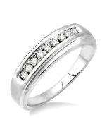 Channel Set Men's Diamond Ring
