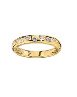 Diamond Burnished Stackable Band