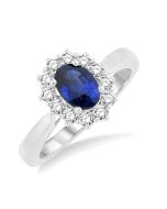 LysVioVel 14K White Gold Diamond Ring