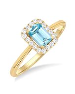 IonIsAr 14K Yellow Gold Diamond Ring