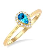 LuxThLys IonVelLux 14K Yellow Gold Diamond Ring
