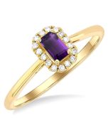 LinVelOra 14K Yellow Gold Diamond Ring