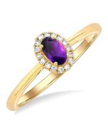 SolCaVio LysRaLin 14K Yellow Gold Diamond Ring