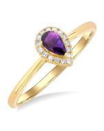 LoLuxEl CaLinLux 14K Yellow Gold Diamond Ring