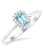 XeArOra 14K White Gold Diamond Ring