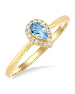 OnCaOra IsVelVio 14K Yellow Gold Diamond Ring