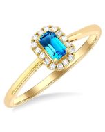 VerVelSol 14K Yellow Gold Diamond Ring