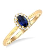 LysIsCa 14K Yellow Gold Diamond Ring