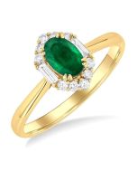 CaLinCa LinIonVio 14K Yellow Gold Diamond Ring