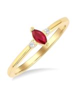 OraLuxTh 14K Yellow Gold Diamond Ring