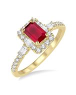 OnIonSol VelLuxCa ElLysLys 14K Yellow Gold Diamond Ring