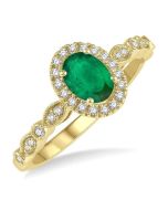 Satinelle 14K Yellow Gold Diamond Ring