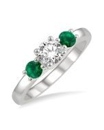 SolOnVio LoCaOra 14K White Gold Diamond Ring