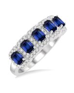 OnZenAr 14K White Gold Diamond Ring