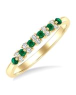 ElVelVio VioSolOra 14K Yellow Gold Diamond Ring