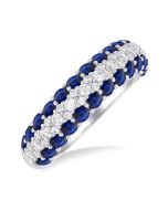 ArOnVer 14K White Gold Diamond Ring