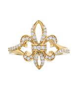 Diamond Lis Royale Fleur de Lis Ring