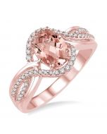 Oval Shape Gemstone & Diamond Ring