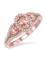 IonOnZen 14K Rose Gold Diamond Ring