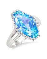 LinOraEl 14K White Gold Diamond Ring