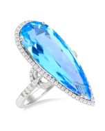 CaLinIs CaLuxCa 14K White Gold Diamond Ring