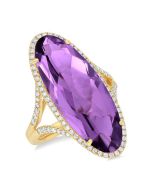 ElIsEl AeRaVio 14K Yellow Gold Diamond Ring