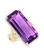 LuxCaIs 14K Yellow Gold Diamond Ring